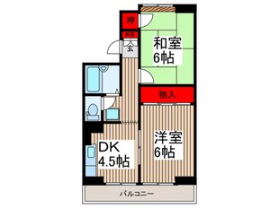 落合コ－ポの物件間取画像